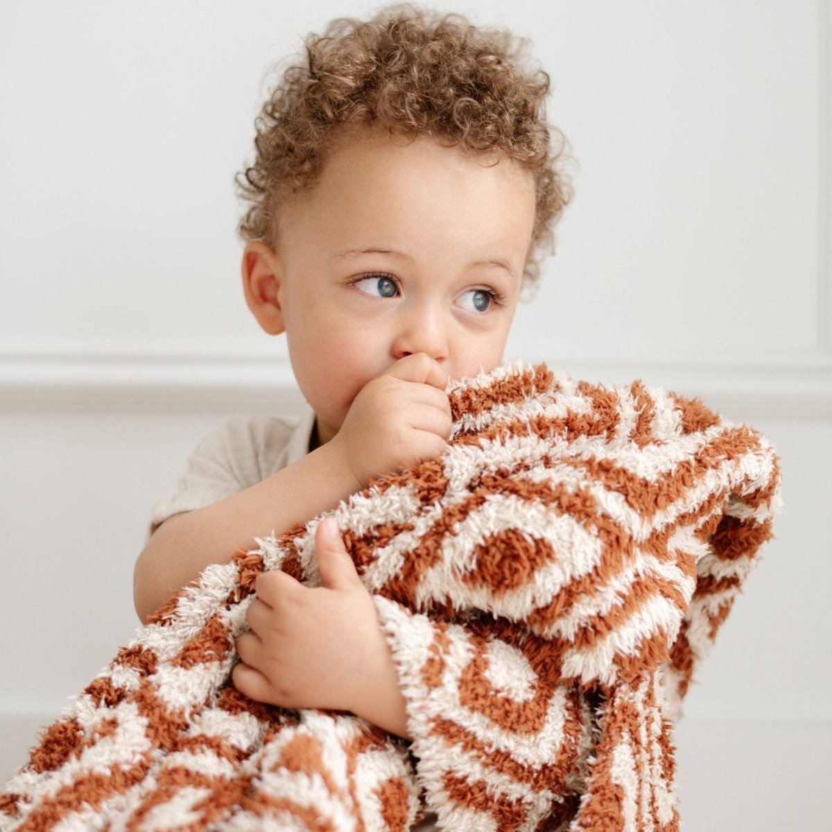DOUBLE-LAYER BAMBONI® MINI BLANKETS: Bear Double Layer - Three:Twelve Boutique - Saranoni