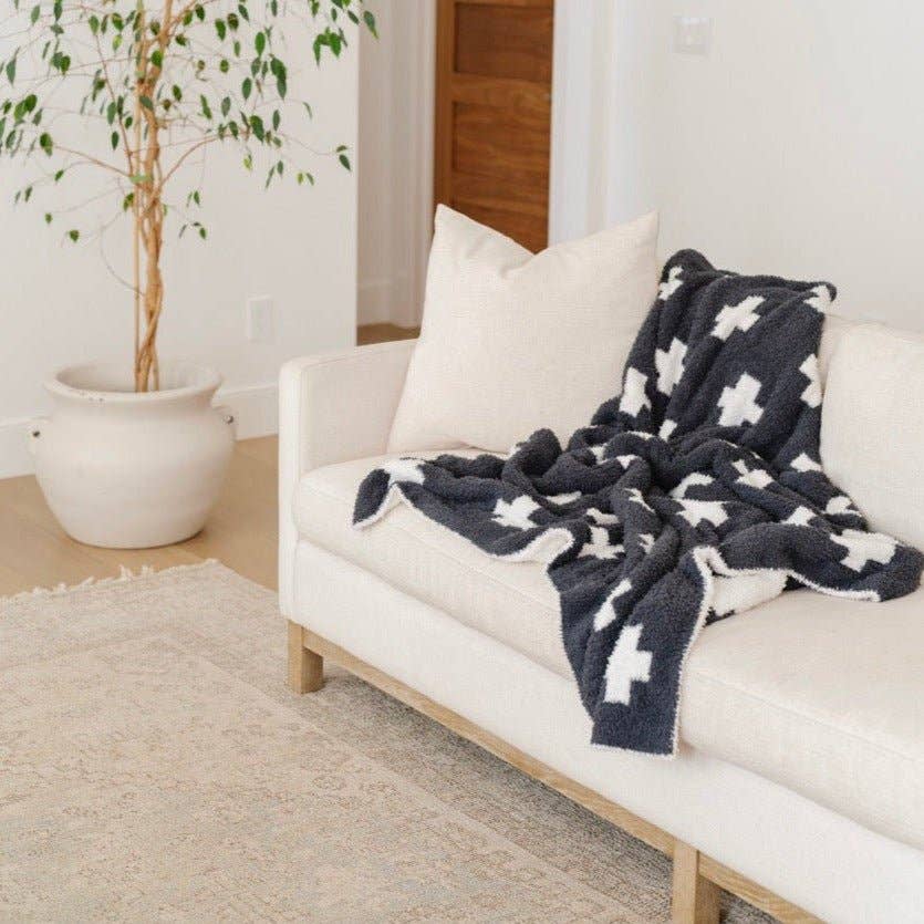 DOUBLE-LAYER BAMBONI® MINI BLANKETS: Bear Double Layer - Three:Twelve Boutique - Saranoni