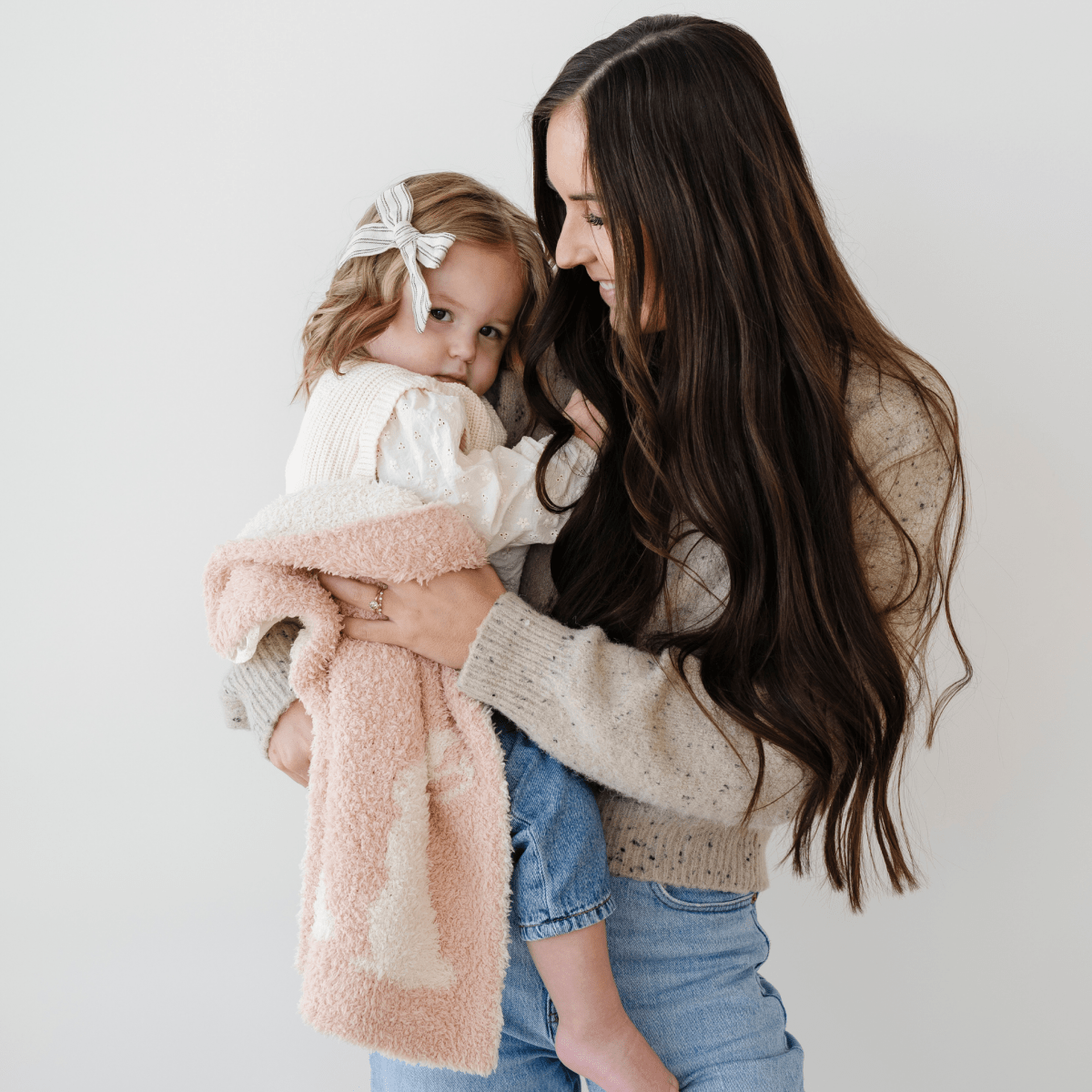 DOUBLE-LAYER BAMBONI® MINI BLANKETS: Bunny Double Layer - Three:Twelve Boutique - Saranoni