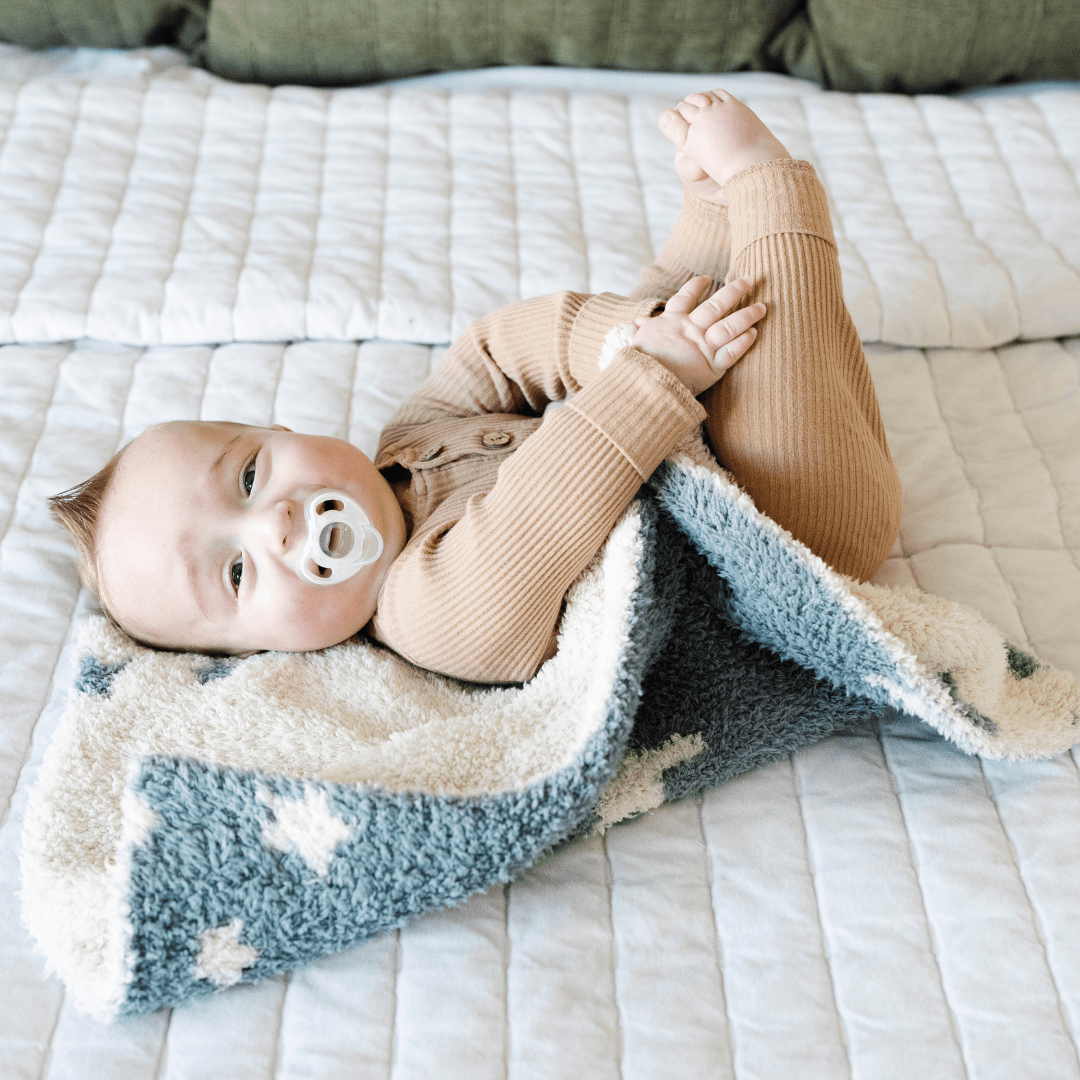 DOUBLE-LAYER BAMBONI® MINI BLANKETS: Pansy Double Layer - Three:Twelve Boutique - Saranoni