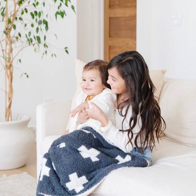 DOUBLE-LAYER BAMBONI® MINI BLANKETS: Triangle Double Layer - Three:Twelve Boutique - Saranoni