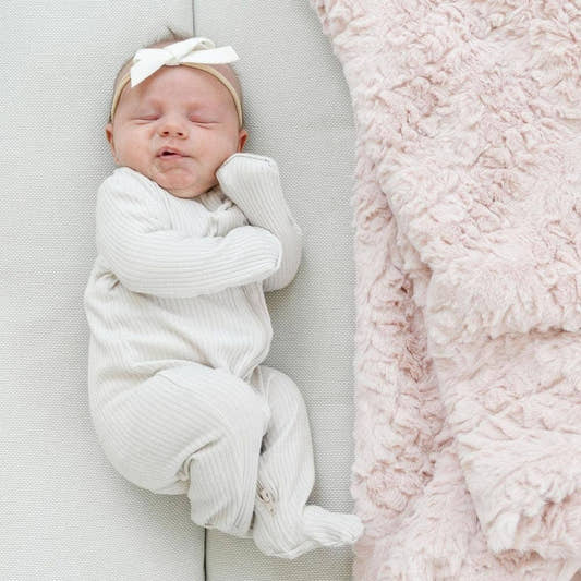DREAM RECEIVING BLANKETS: Blush - Three:Twelve Boutique - Saranoni