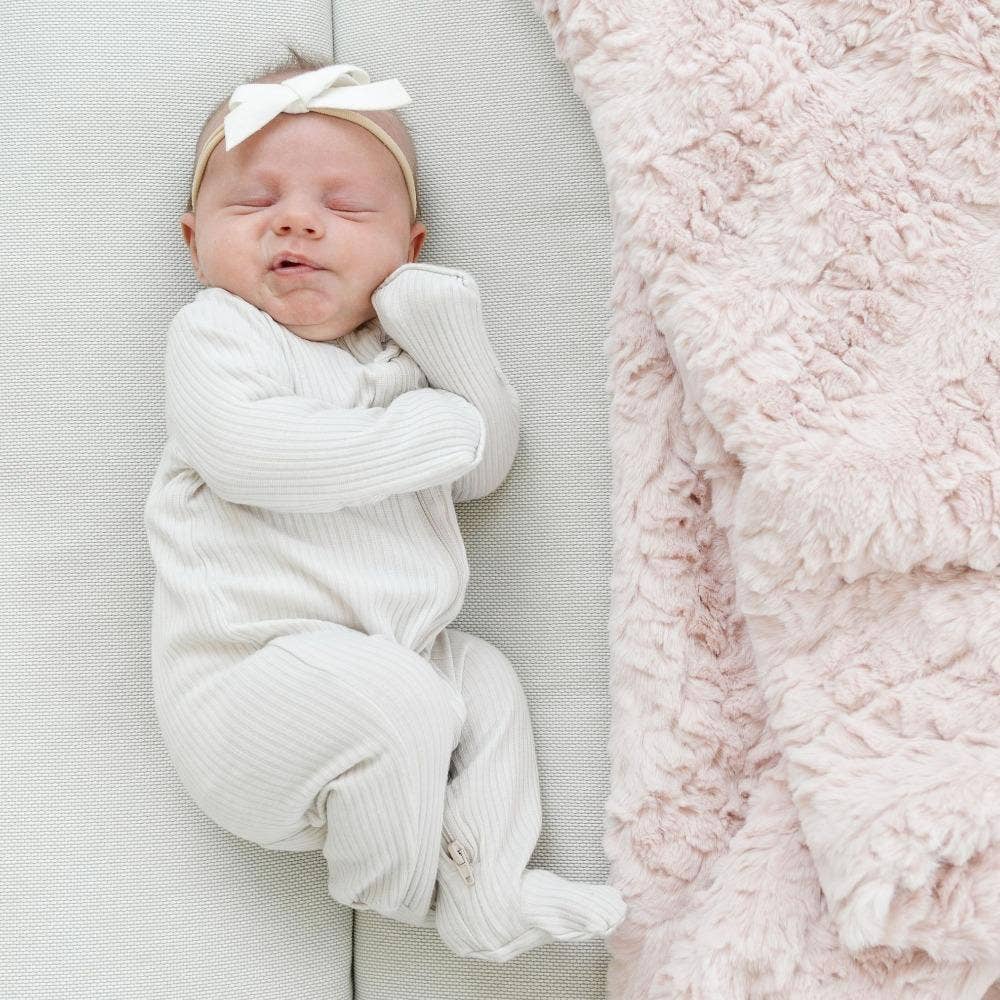 DREAM RECEIVING BLANKETS: Blush - Three:Twelve Boutique - Saranoni