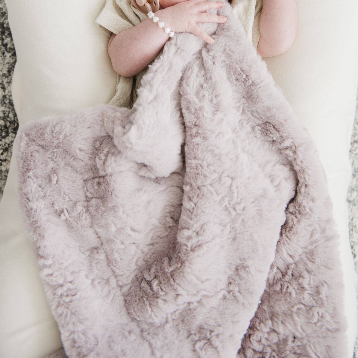 DREAM RECEIVING BLANKETS: Blush - Three:Twelve Boutique - Saranoni