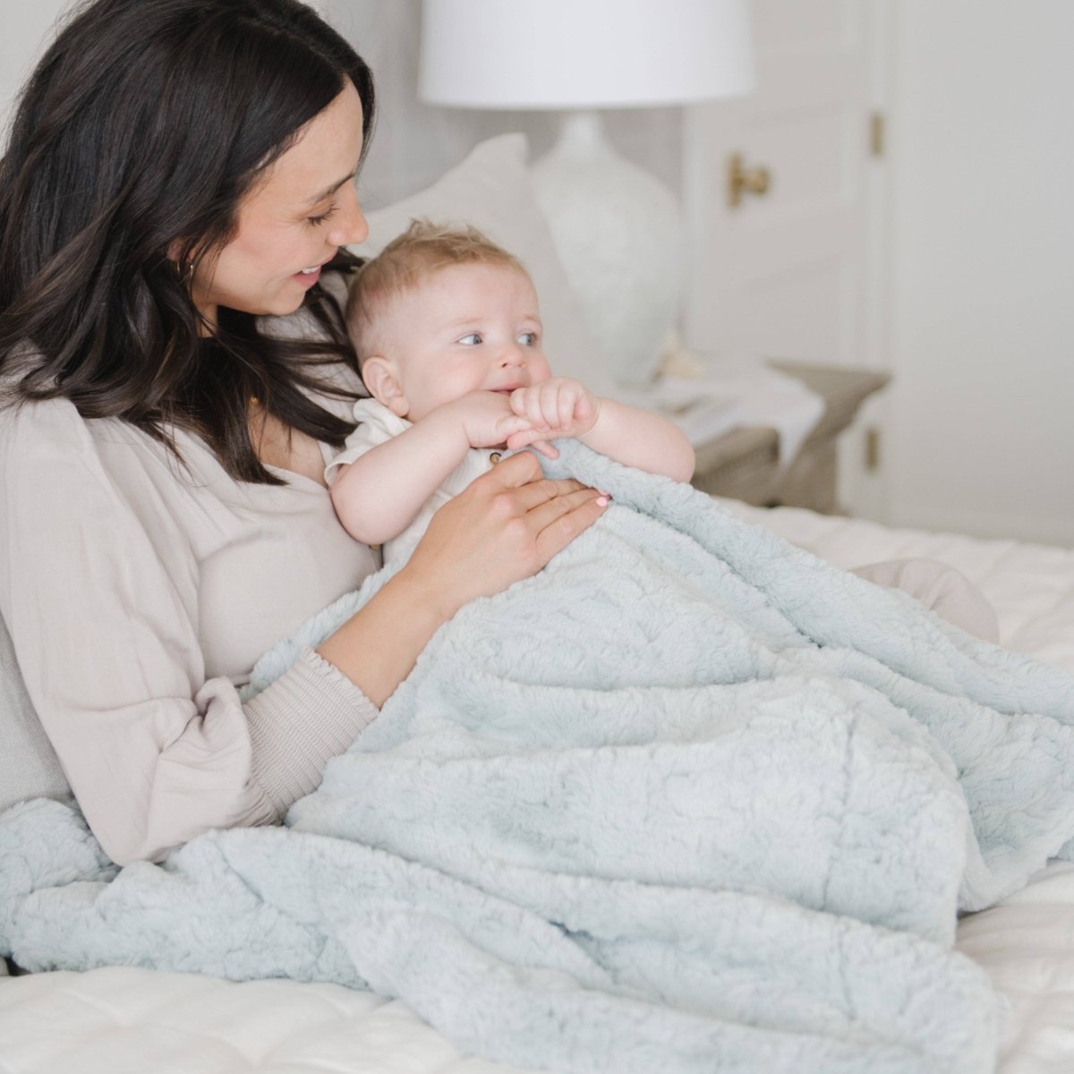 DREAM RECEIVING BLANKETS: Blush - Three:Twelve Boutique - Saranoni