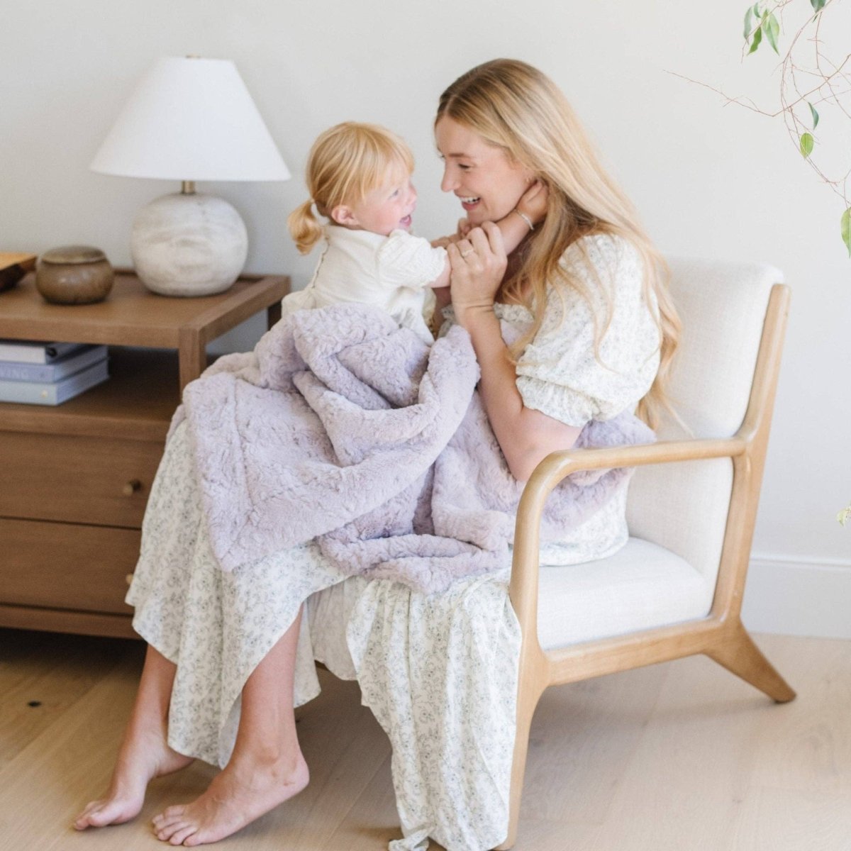 DREAM RECEIVING BLANKETS: Oat - Three:Twelve Boutique - Saranoni