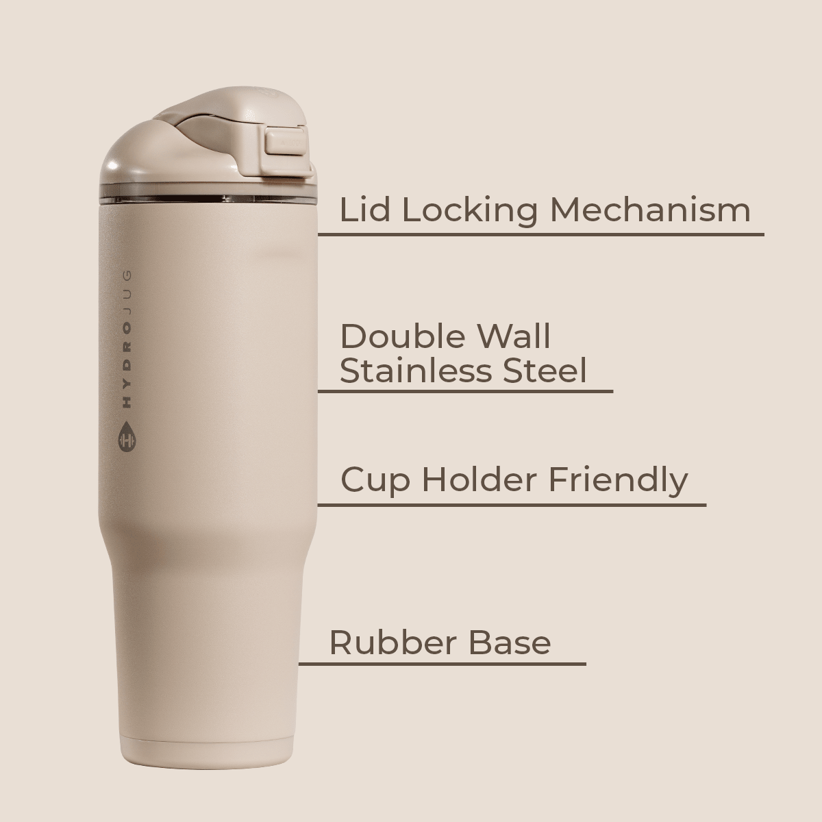 Dune HydroJug 32 oz Ease2o - Three:Twelve Boutique - HydroJug