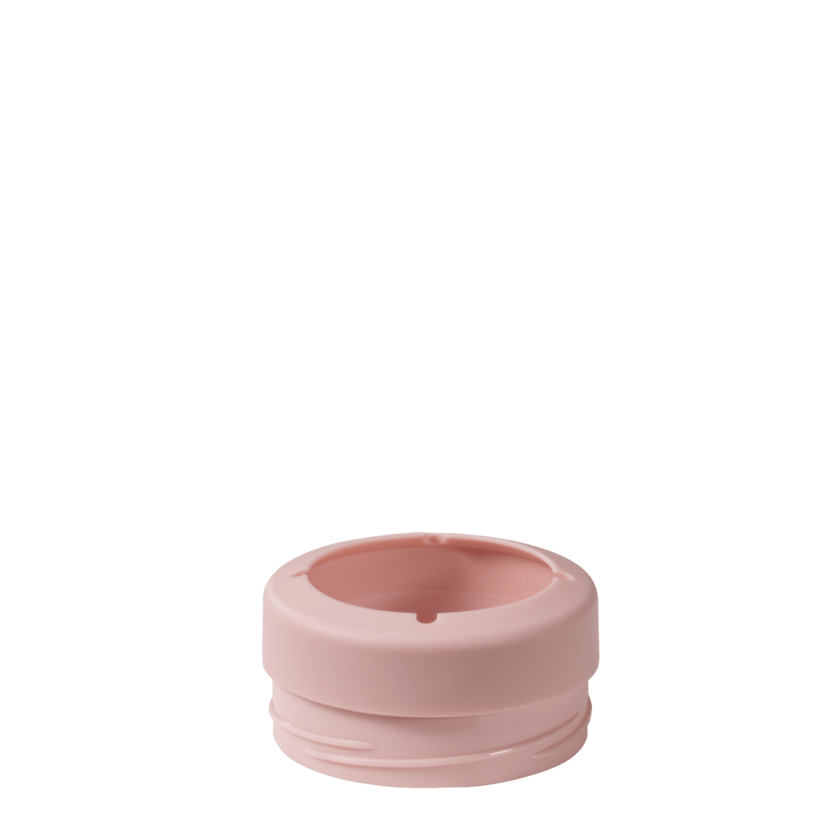 Cap image of dusty rose HydroJug 16 oz can cooler showing smooth finish — Three:Twelve Boutique