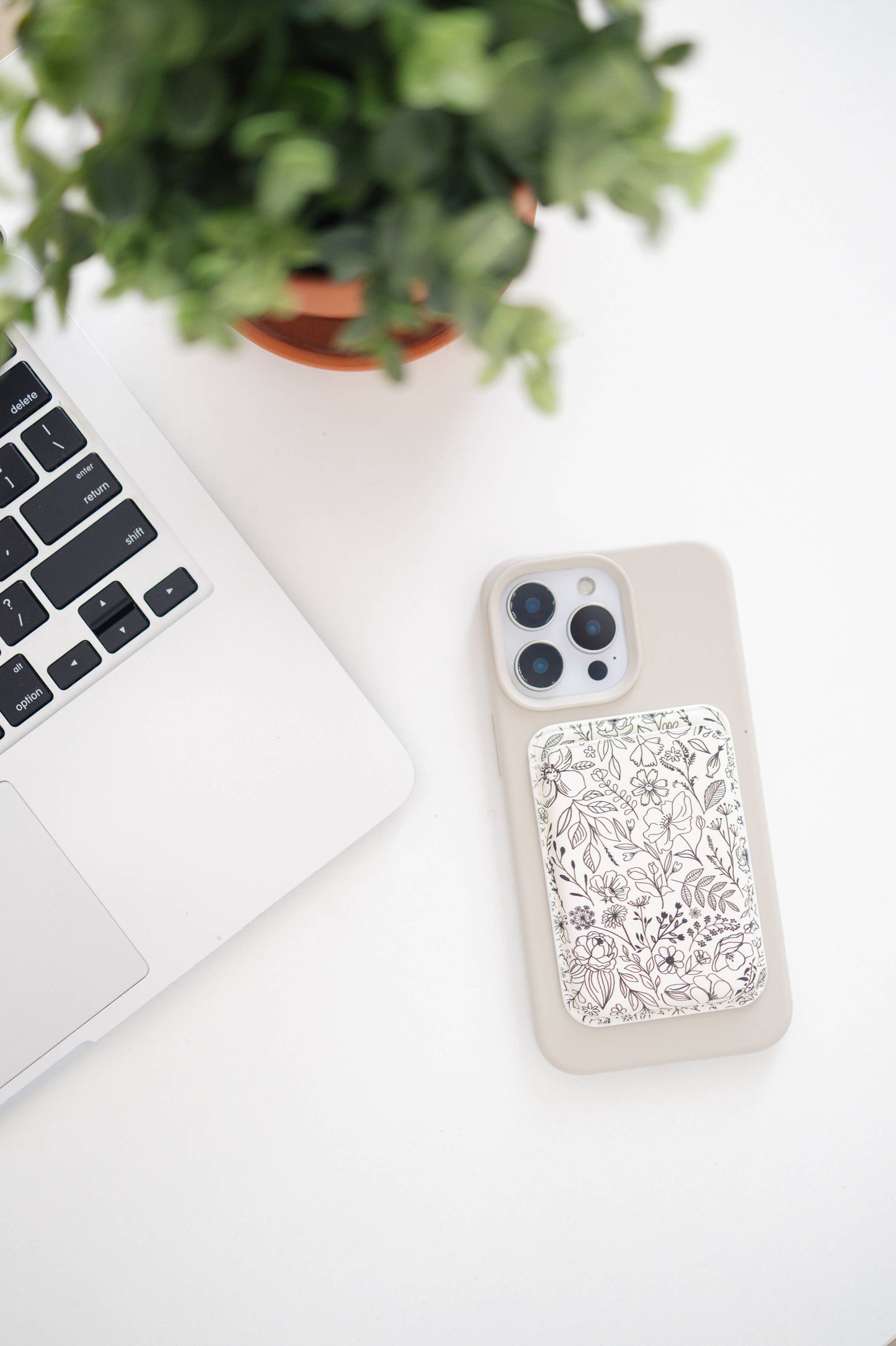 Magnet Phone Wallet, Magnetic card cash wallet: #5 Black Bow