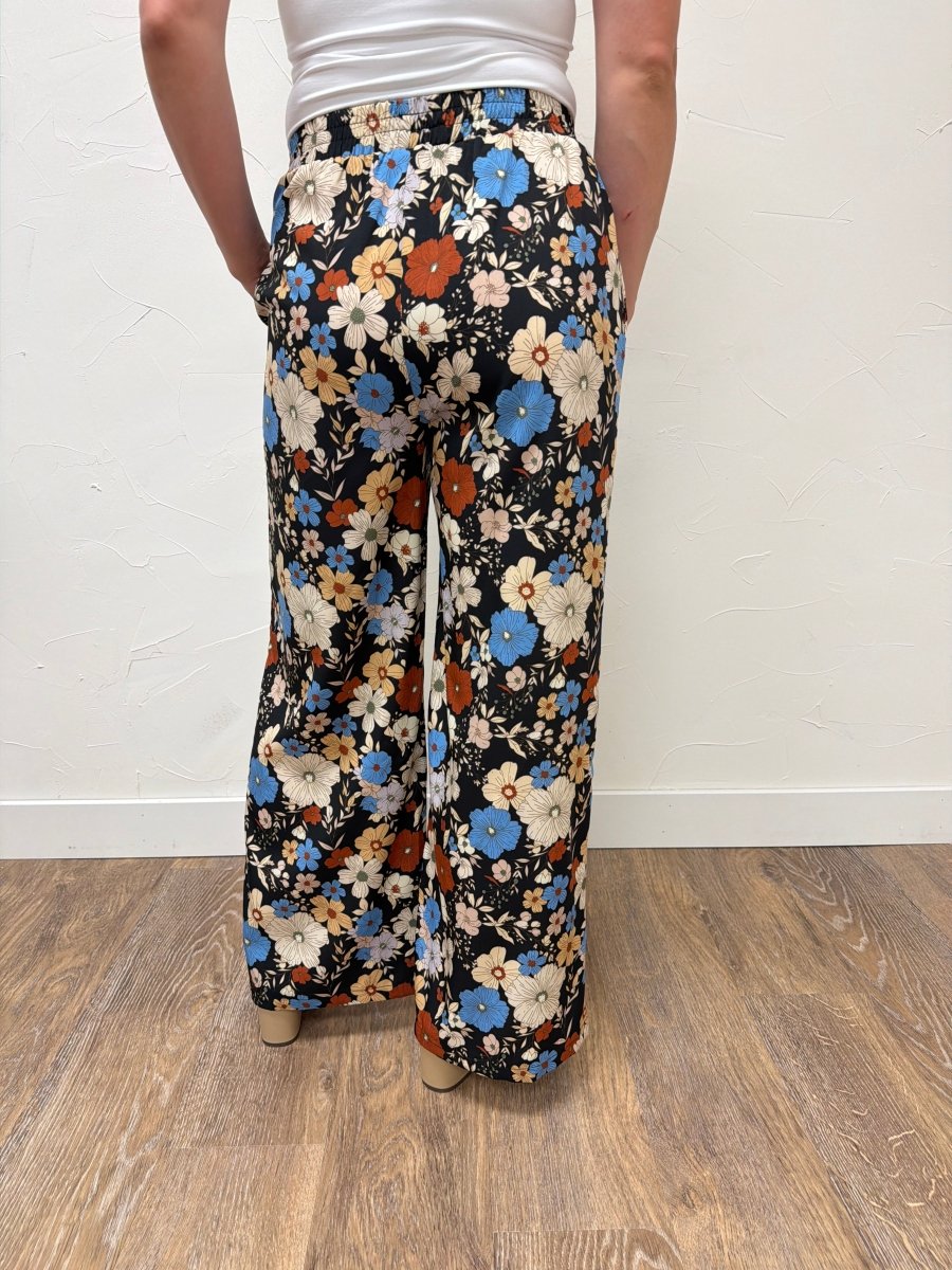 Elastic Waist Floral Pants - Three:Twelve Boutique - Staccato