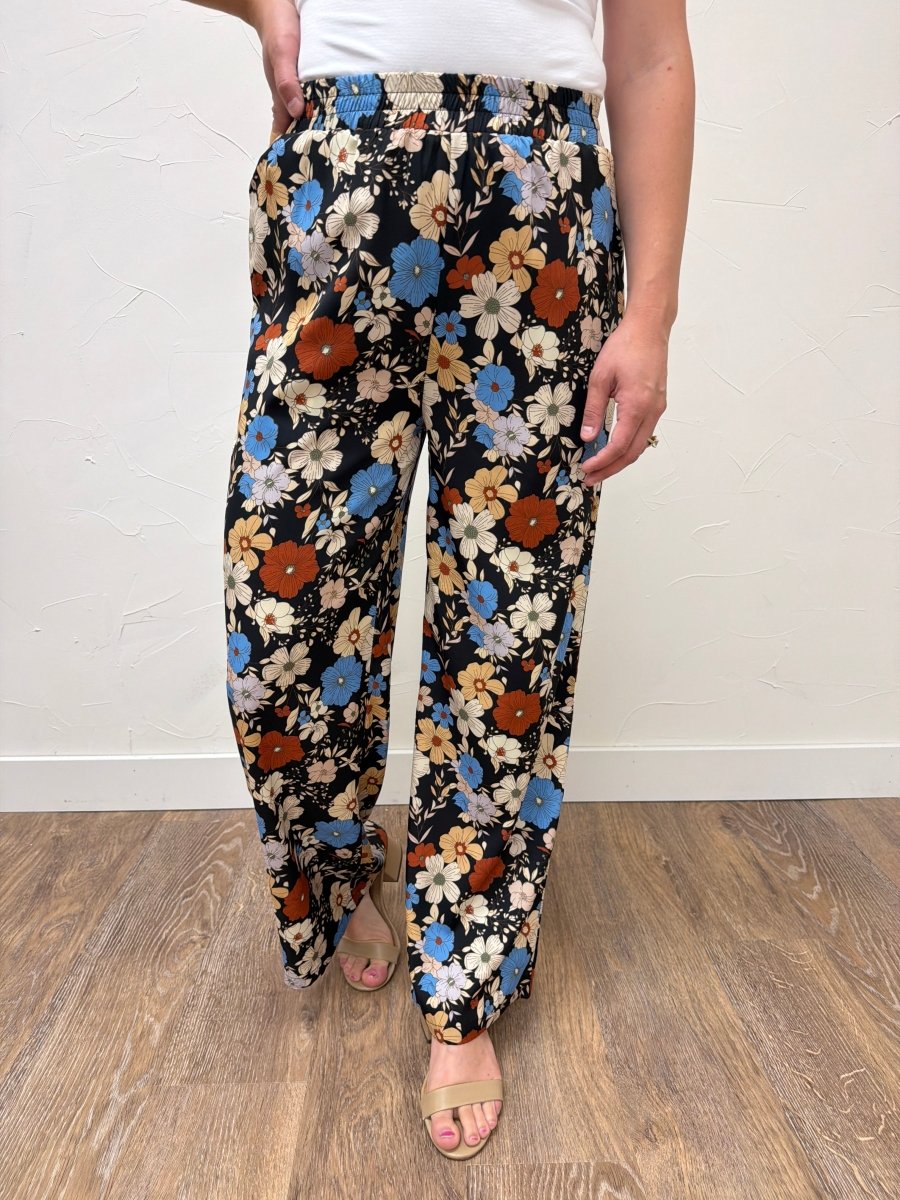 Elastic Waist Floral Pants - Three:Twelve Boutique - Staccato