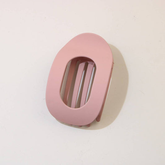 Oval Flat Hair Clip for Women, Strong Grip Clamp PURPLEPOWDER