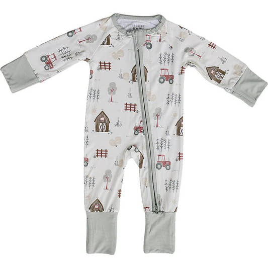 Farmhouse Bamboo Zipper - Three:Twelve Boutique - Mebie Baby
