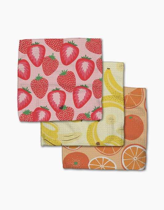 Favorite Fruit Dishcloth Set - Three:Twelve Boutique - Geometry