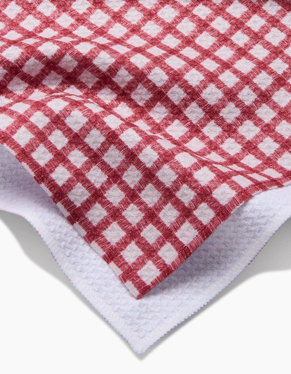 Fireside Plaid Red Tea Towel - Three:Twelve Boutique - Geometry