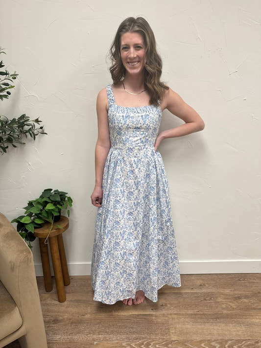 Floral Print Empire Waist Dress - Three:Twelve Boutique - Hyfve