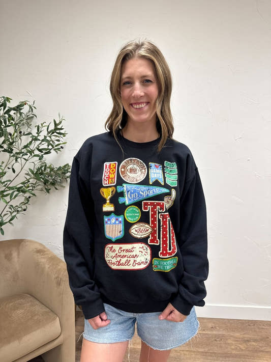 Football Varsity Patches - Three:Twelve Boutique - Three:Twelve