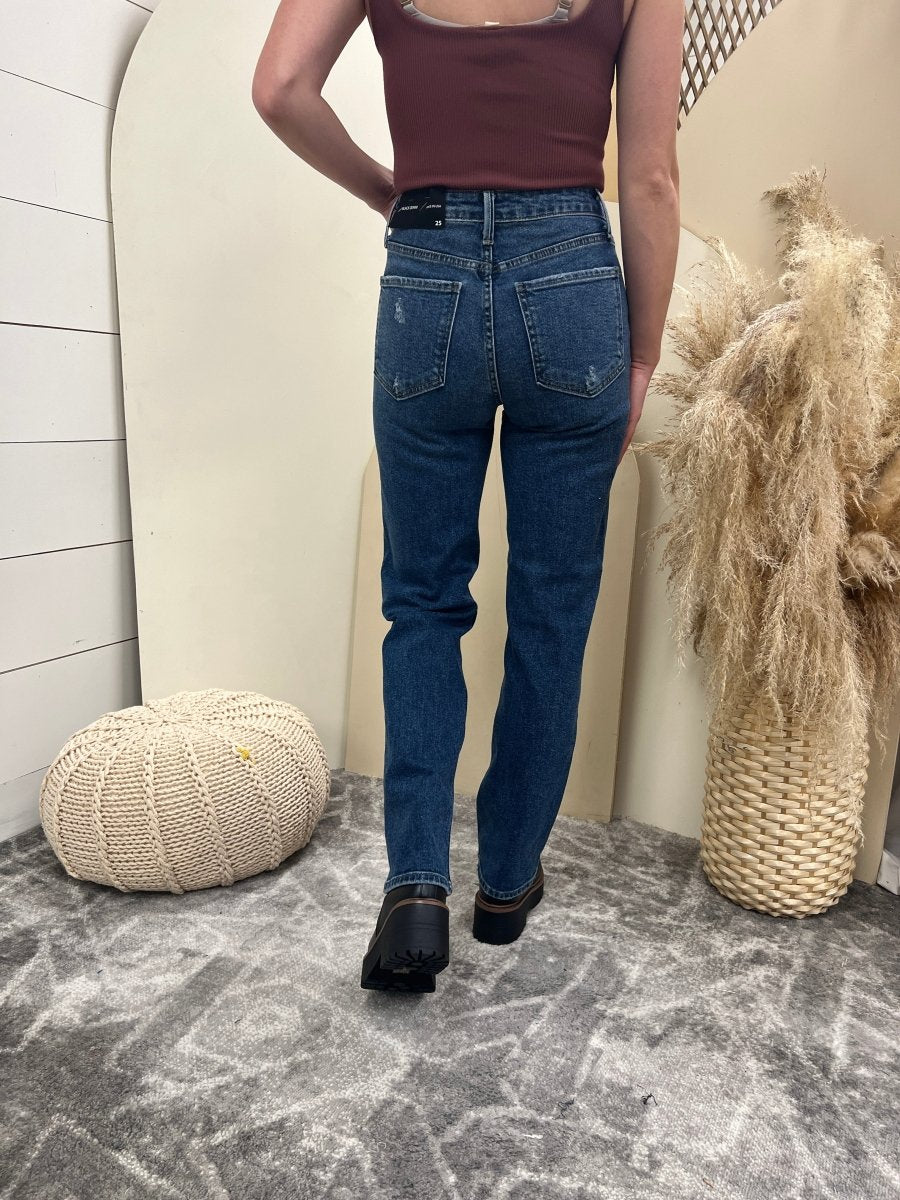 Full Length Straight - Three:Twelve Boutique - Just Black Denim