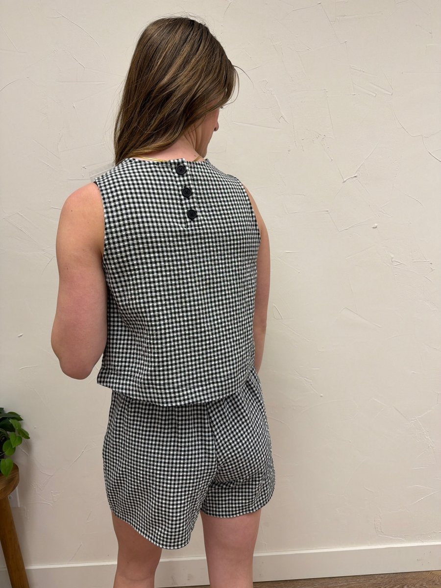 Gingham Tank and Skort Set – Matching Summer Two Piece Outfit - Three:Twelve Boutique - Hyfve