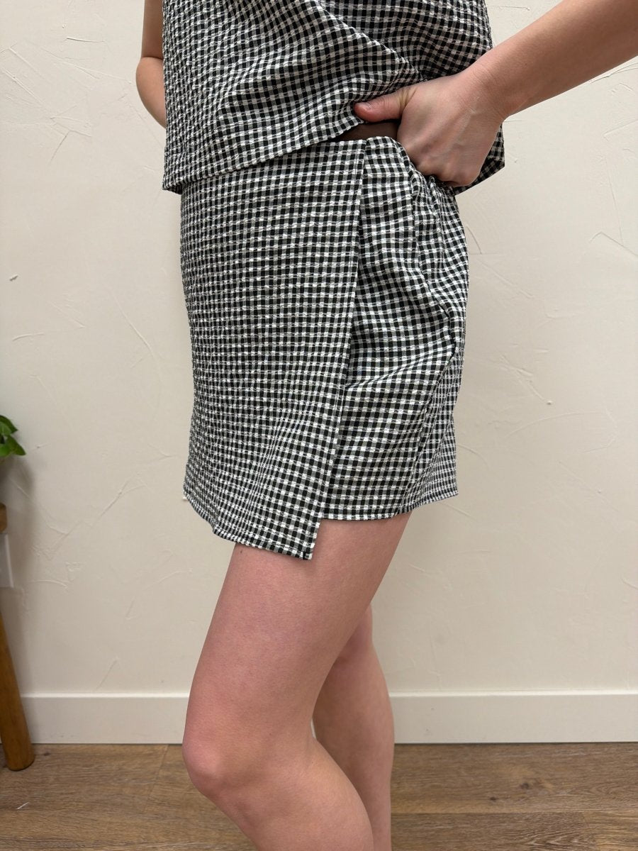 Gingham Tank and Skort Set – Matching Summer Two Piece Outfit - Three:Twelve Boutique - Hyfve