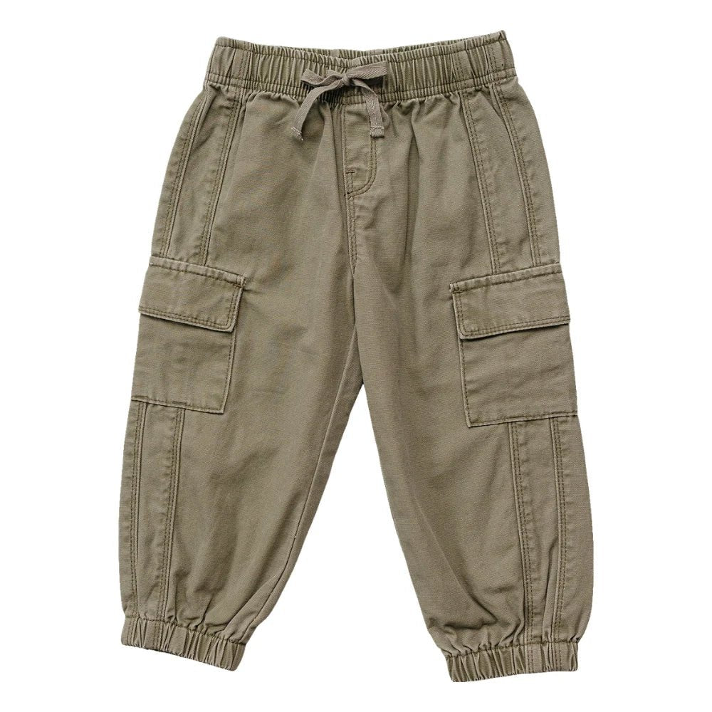 Green Cargo Pants - Three:Twelve Boutique - Mebie Baby