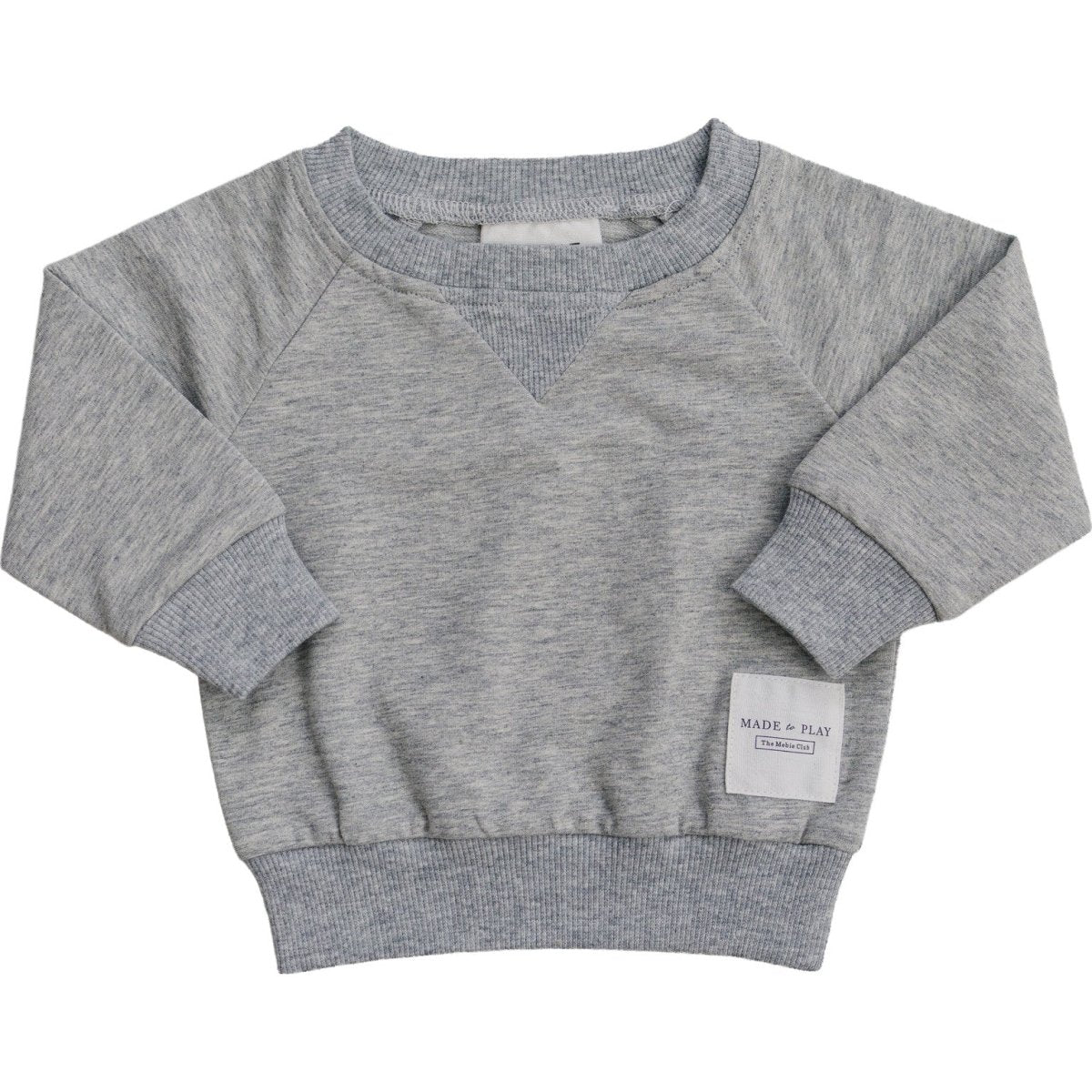Grey Crewneck - Three:Twelve Boutique - Mebie Baby