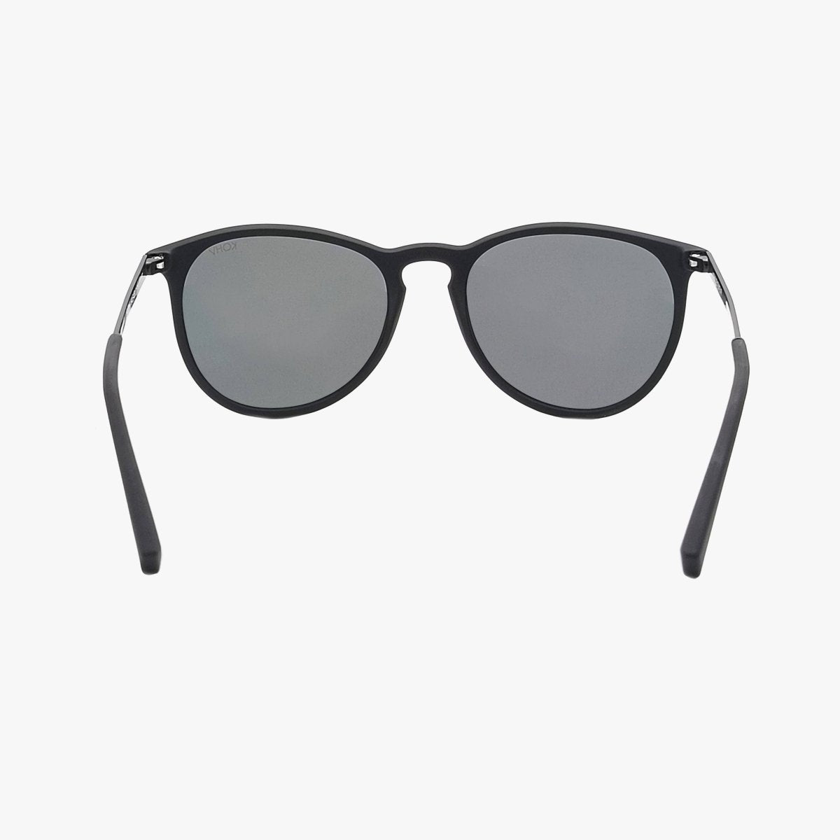 HALE MIDNIGHT Polarized Round Sunglasses – Matte Black with Smoke Gray Lenses - Three:Twelve Boutique - Kohv Eyewear