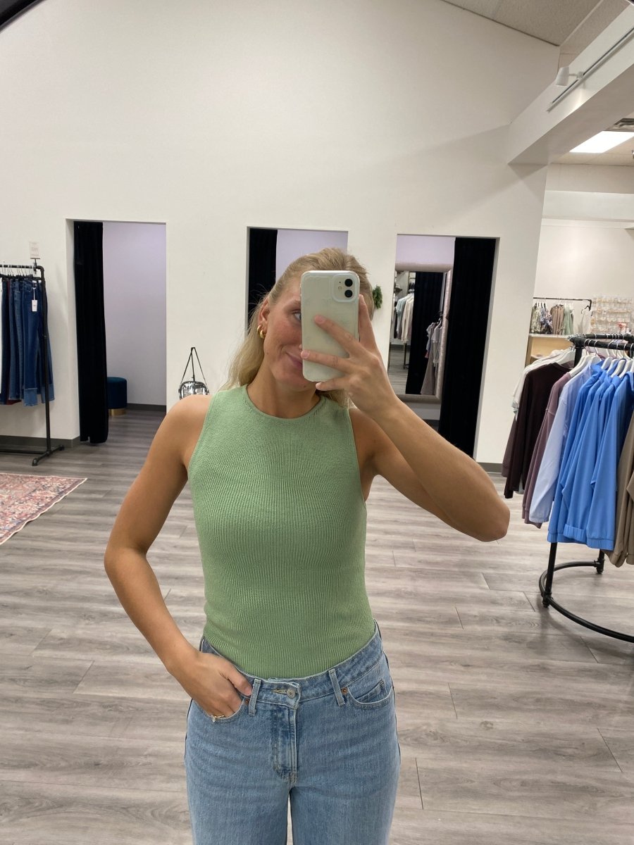 High Neck Sweater Tank Top - Three:Twelve Boutique - Hyfve