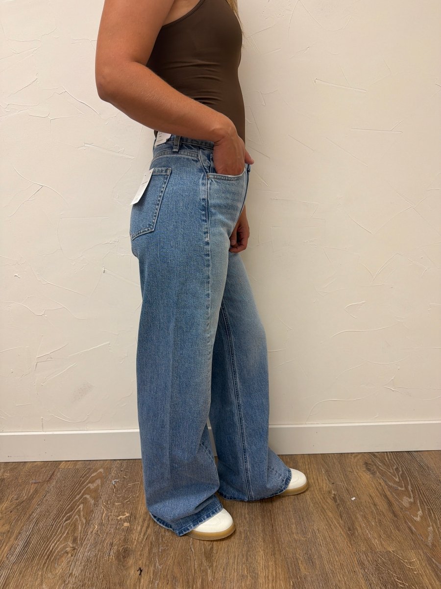 High Rise Wide Vervet with Side Seam Details - Three:Twelve Boutique - flyingmonkey