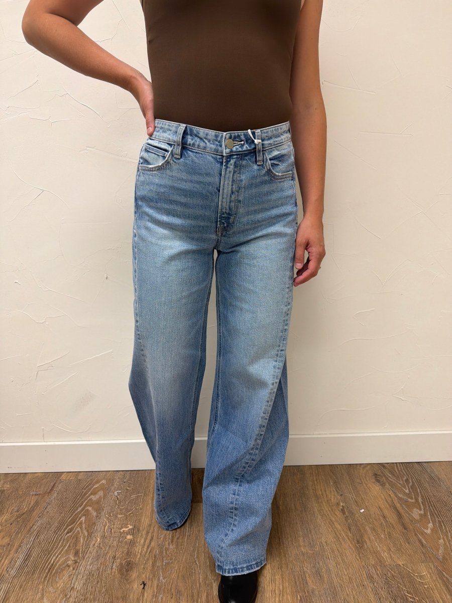 High Rise Wide Vervet with Side Seam Details - Three:Twelve Boutique - flyingmonkey