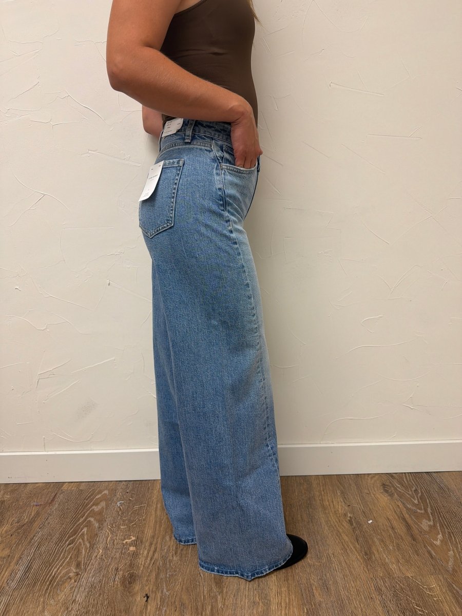 High Rise Wide Vervet with Side Seam Details - Three:Twelve Boutique - flyingmonkey