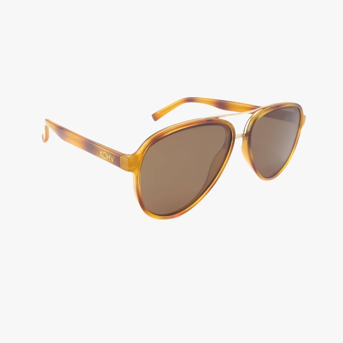 KNOX Honey Tortoise Polarized Aviator Sunglasses – UV400 Protection Frame - Three:Twelve Boutique - Kohv Eyewear