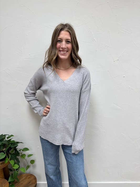 Lightweight Drop Shoulder Sweater - Three:Twelve Boutique - Three:Twelve