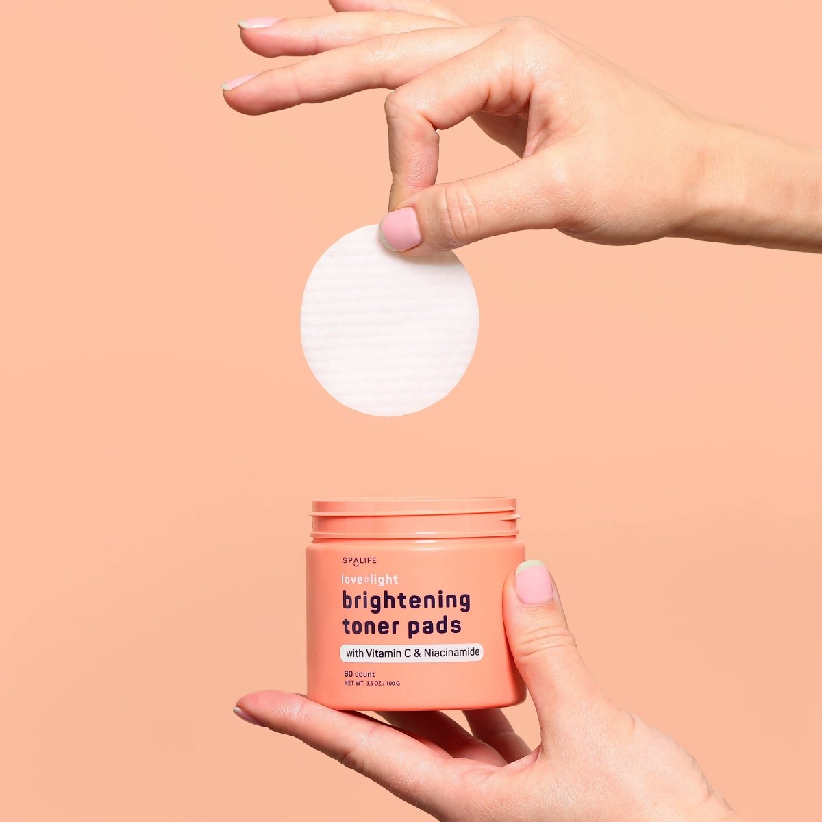 Love + light Korean Skincare Brightening Toner Pads - 60 Ct - Three:Twelve Boutique - My Spa Life