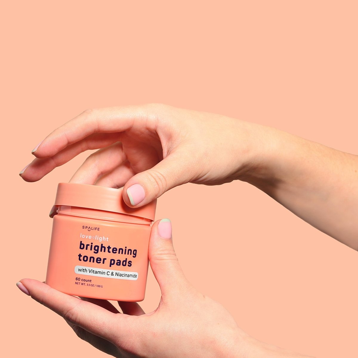 Love + light Korean Skincare Brightening Toner Pads - 60 Ct - Three:Twelve Boutique - My Spa Life