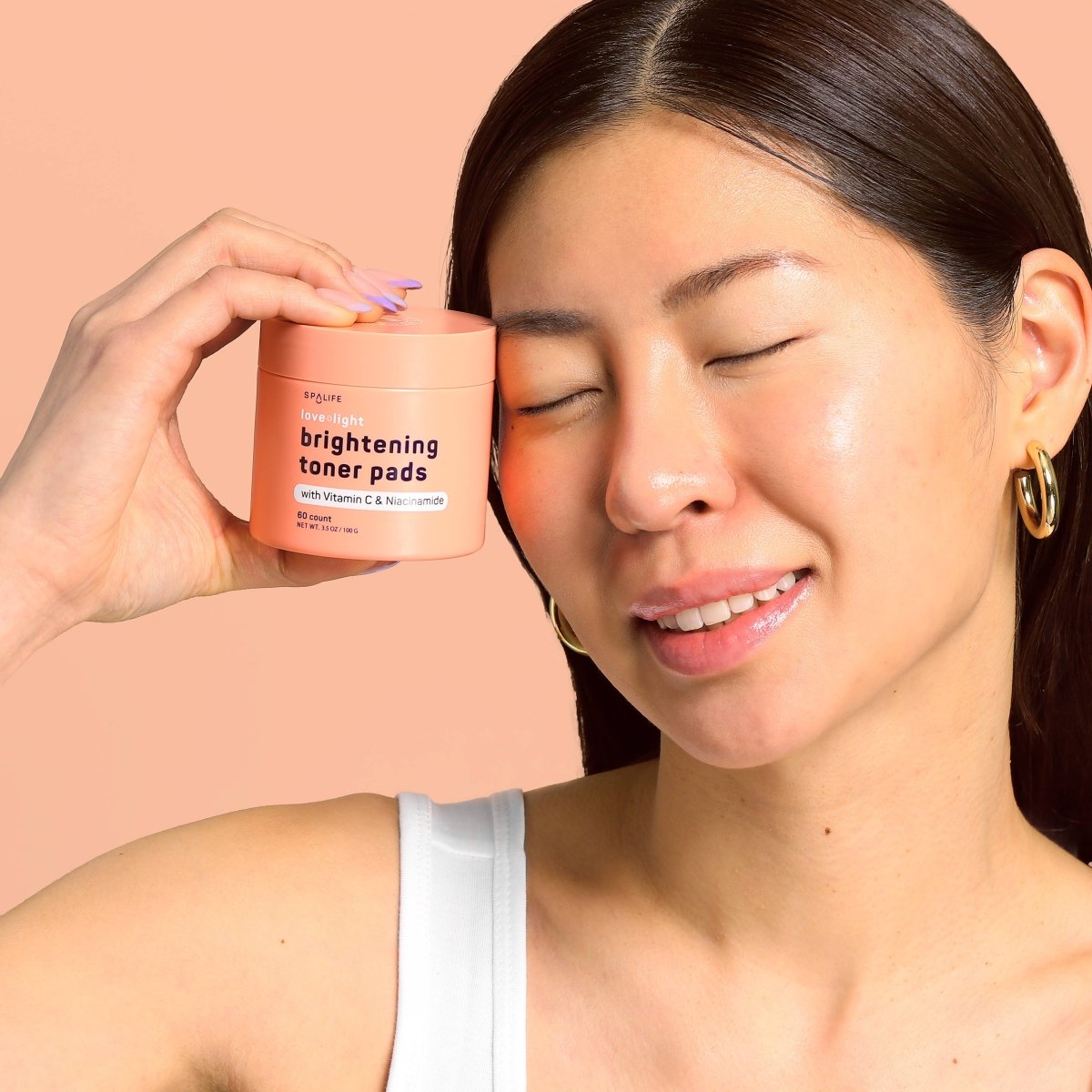 Love + light Korean Skincare Brightening Toner Pads - 60 Ct - Three:Twelve Boutique - My Spa Life