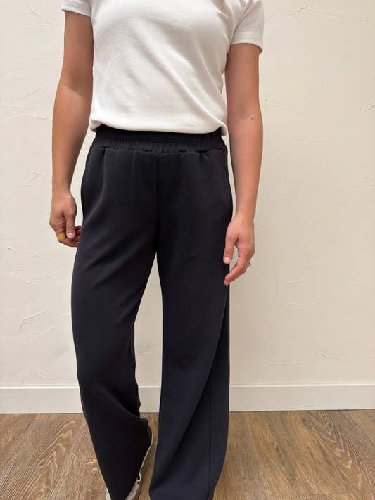 Luxe sand Wash Wide Leg Pant - Three:Twelve Boutique - mono b