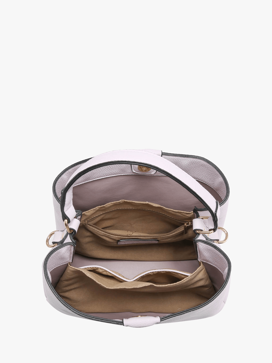 M1951 Tati Monogrammable Satchel w/ Shoulder Strap: Brown - Three:Twelve Boutique - Jen & Co.