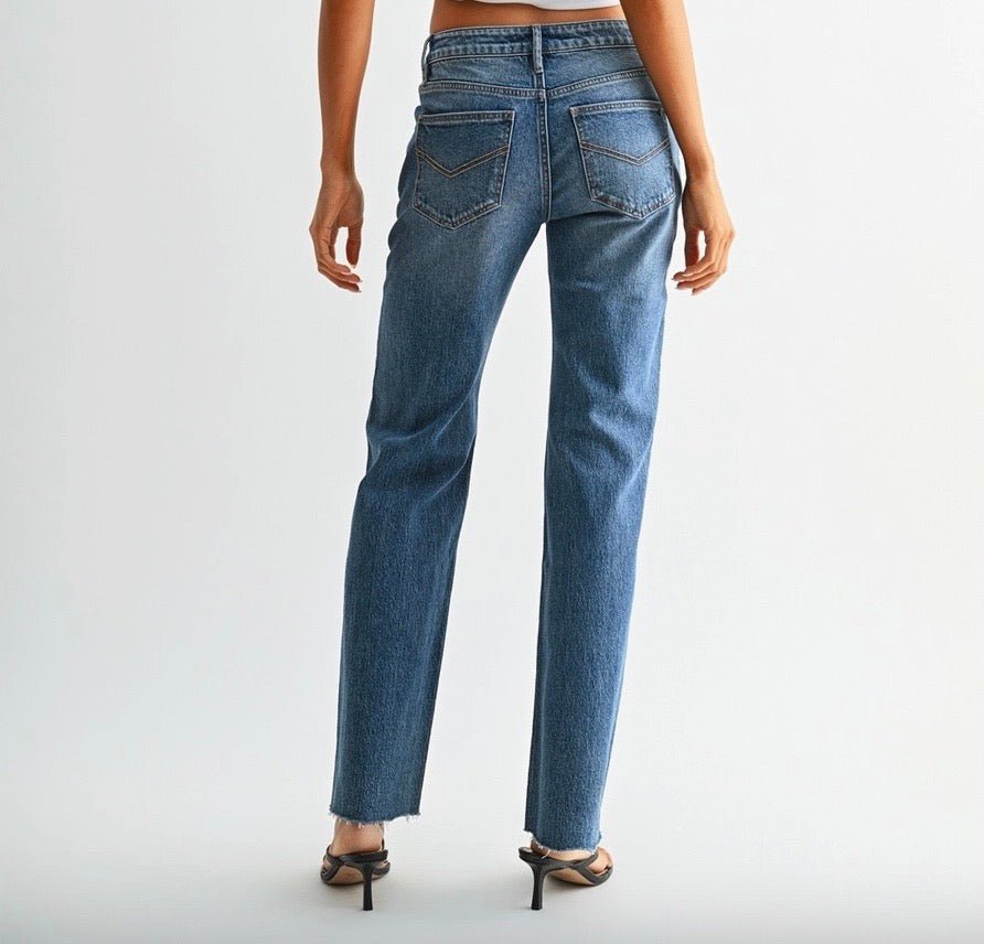 Mid-Rise Straight Leg - Three:Twelve Boutique - MIca
