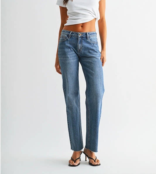 Mid-Rise Straight Leg - Three:Twelve Boutique - MIca