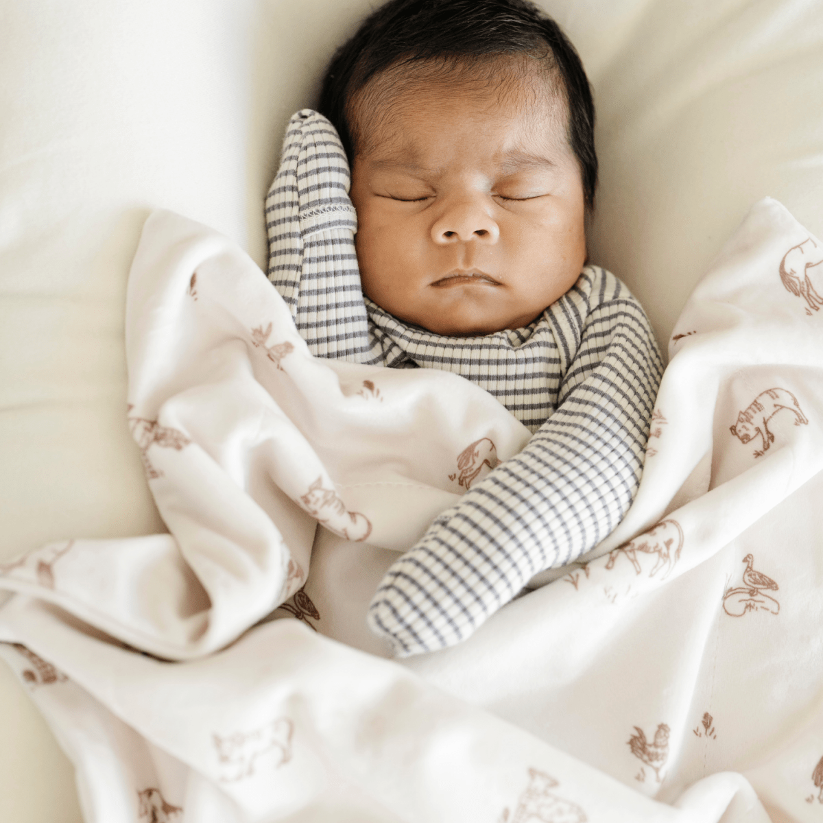MINKY STRETCH MINI BLANKETS: Grid - Three:Twelve Boutique - Saranoni