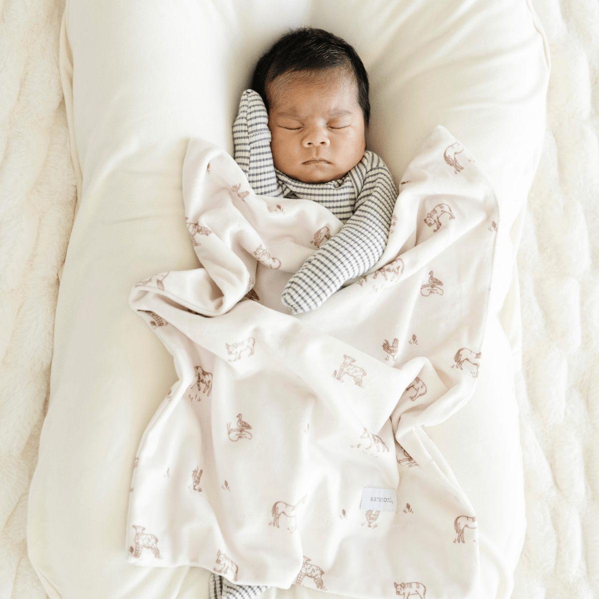 MINKY STRETCH MINI BLANKETS: Secret Garden - Three:Twelve Boutique - Saranoni