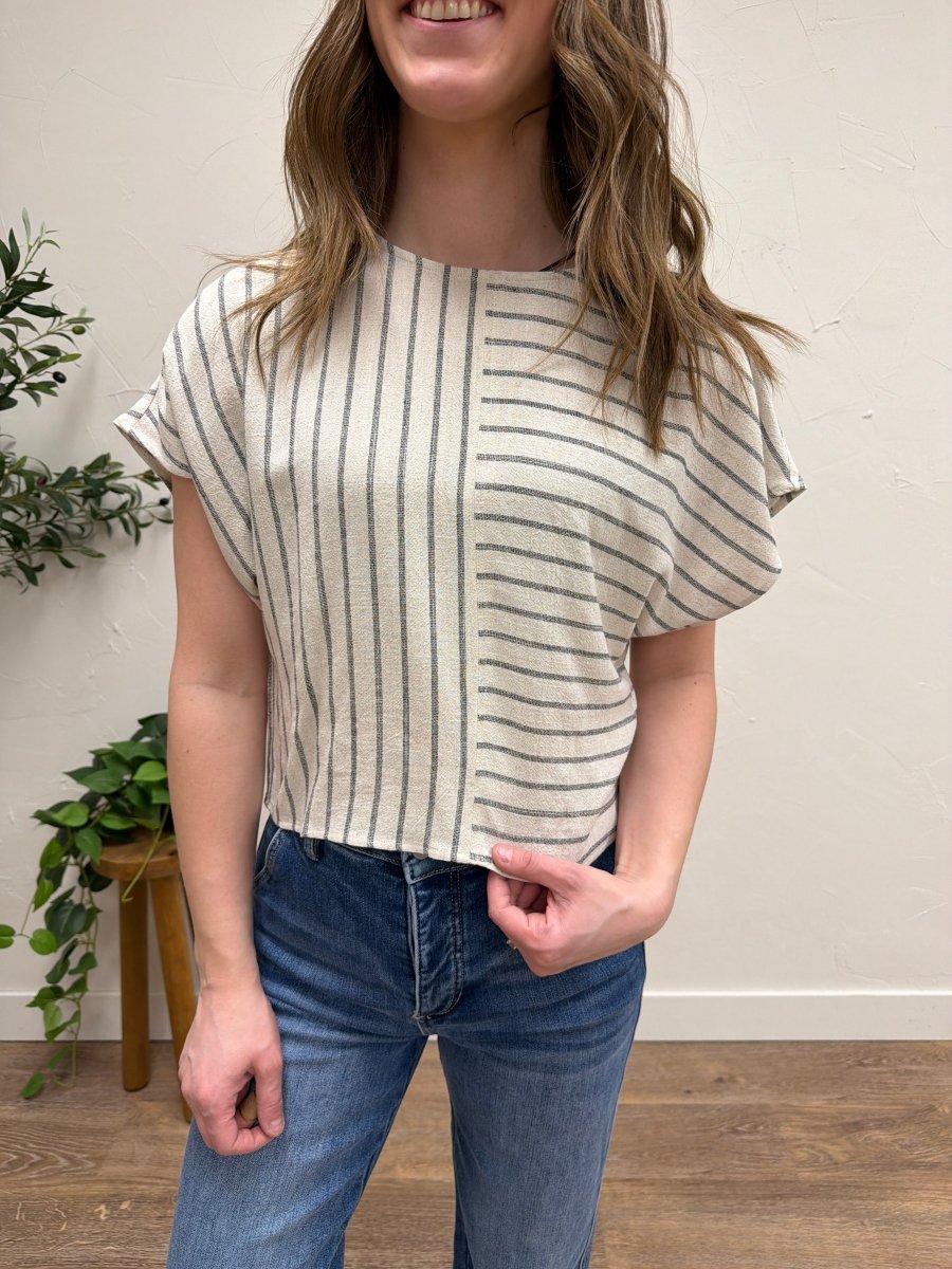 Mixed stripe Dolman Top - Three:Twelve Boutique - fun2fun