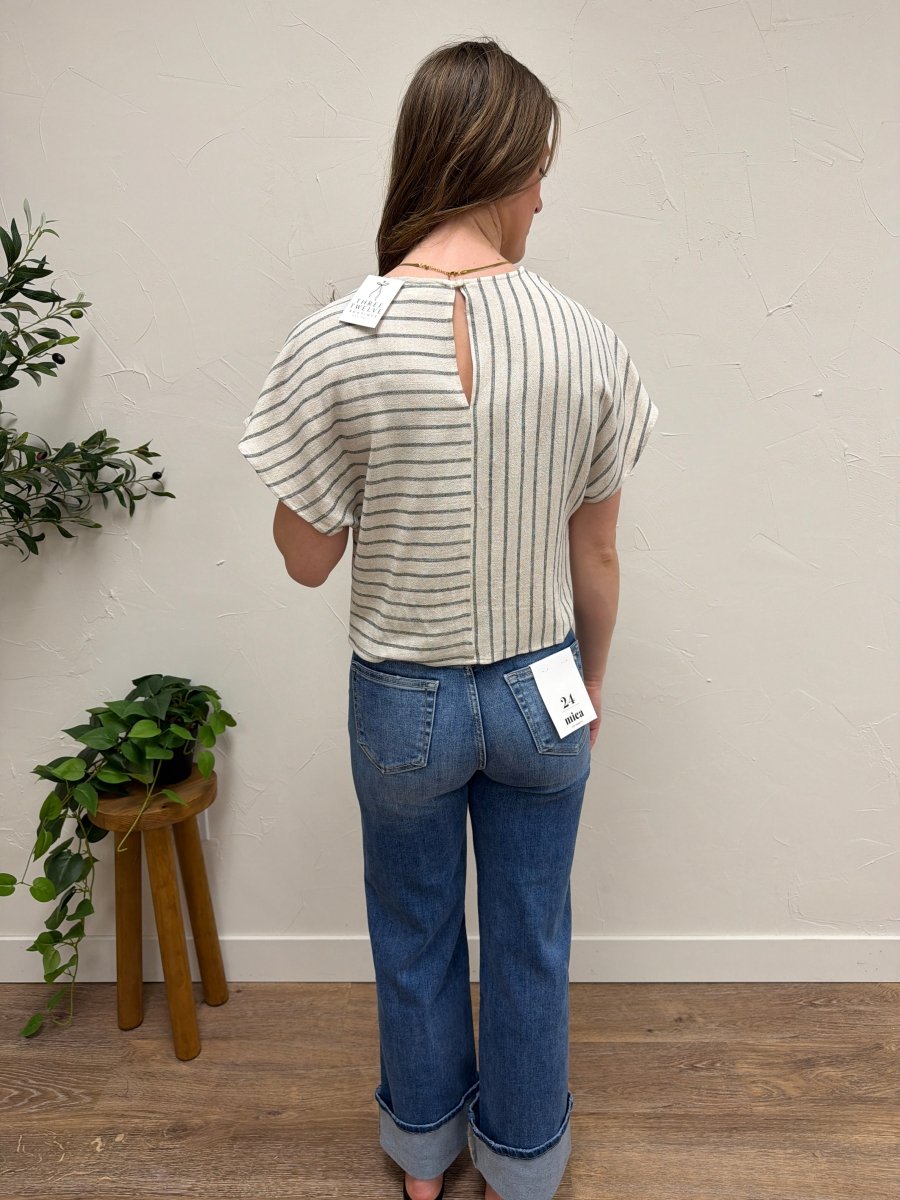 Mixed stripe Dolman Top - Three:Twelve Boutique - fun2fun