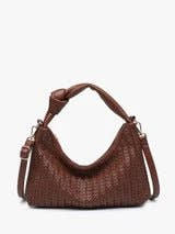 Morgan Woven Crossbody/Shoulder Bag w/ Knotted Handle - Three:Twelve Boutique - JEN & CO