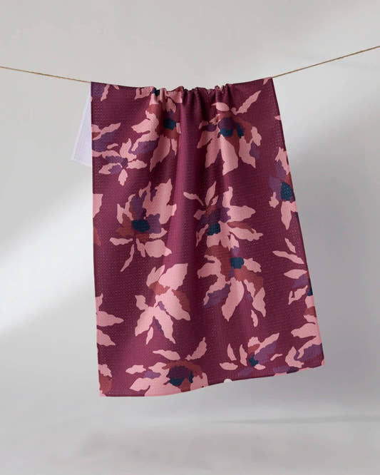 Mulberry Bloom Tea Towel - Three:Twelve Boutique - Geometry