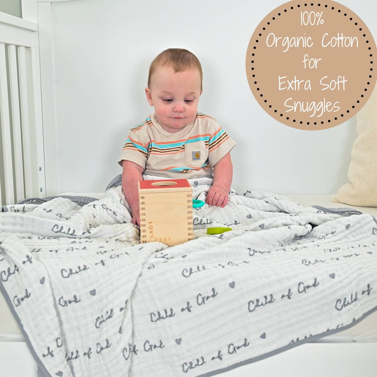 Muslin Quilt Baby & Kids Blanket Child Of God - Three:Twelve Boutique - LollyBanks