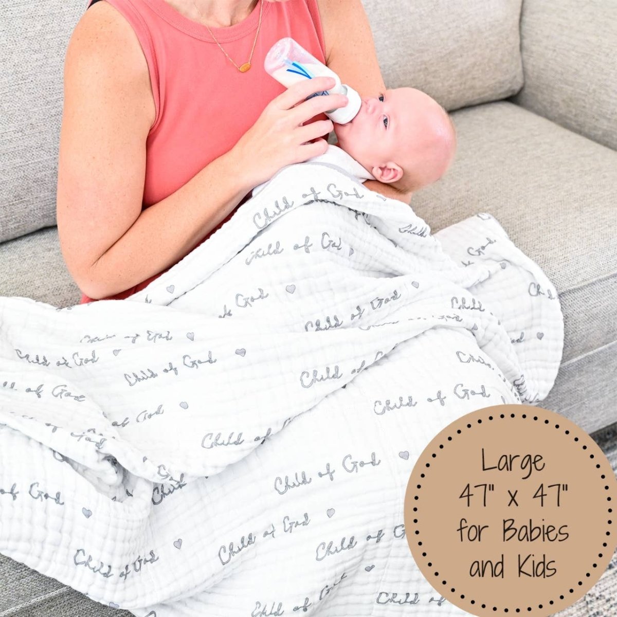 Muslin Quilt Baby & Kids Blanket Child Of God - Three:Twelve Boutique - LollyBanks