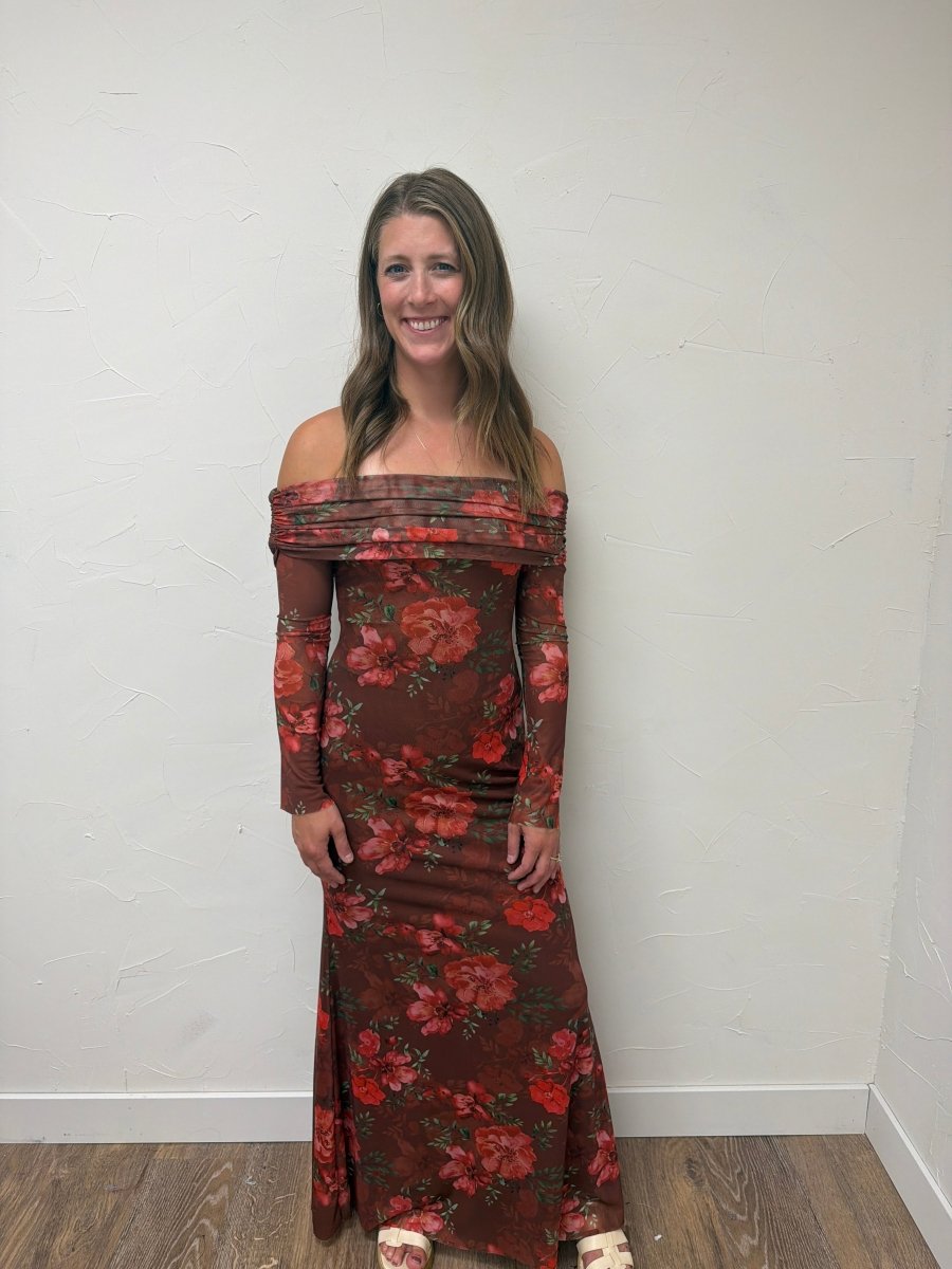 Off the Shoulder Floral Dress - Three:Twelve Boutique - Hyfve