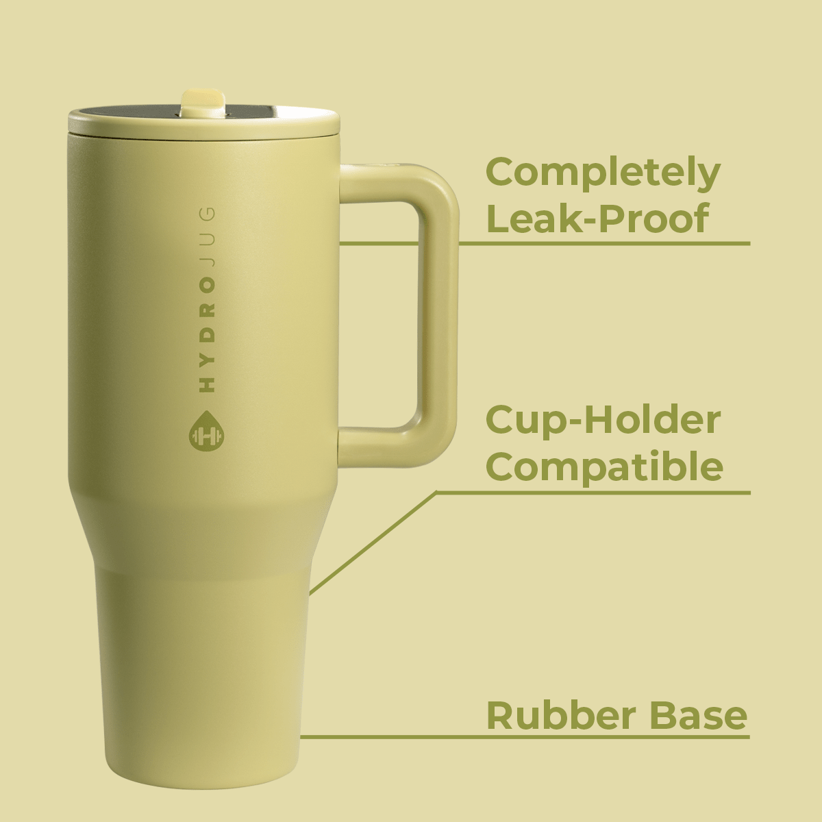 Olive 40oz HydroJug Traveler - Three:Twelve Boutique - HydroJug